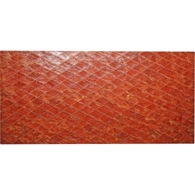 Genuine chicken leather panel HSKPAN01 Reddish Brown
