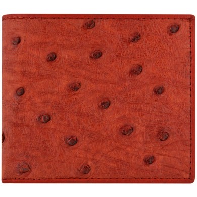 Genuine ostrich leather exclusive wallet OSSW501E Peanut