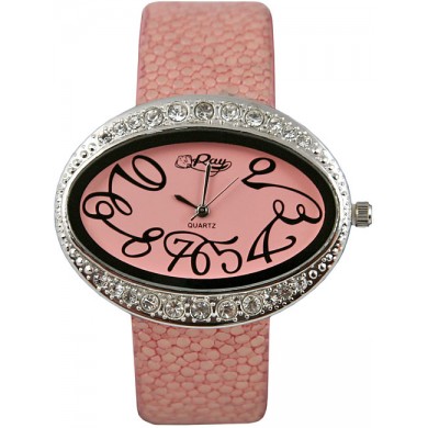 Fashion watch & stingray leather watch band STWACT20 Pink