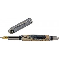 Alligator bone / leather fountain pen ALPEN01-BT Grey