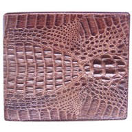 Genuine alligator leather wallet CW101 Brown