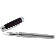 Sterling silver and rosewood ballpoint pen PE-ST-R933-1-PD