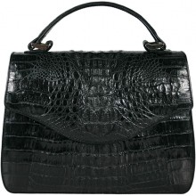 Genuine alligator leather bag 8805-11 Black