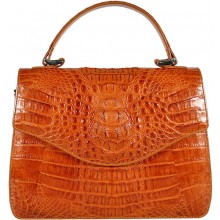 Genuine alligator leather bag 8805-11 Tan
