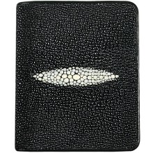 Genuine stingray leather wallet AMW005 Black