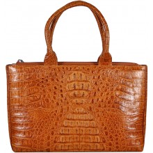 Genuine alligator leather bag BCM78 Tan