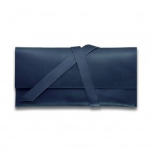 Premium cow leather handmade travel case EL-TK-1 Midnight Blue