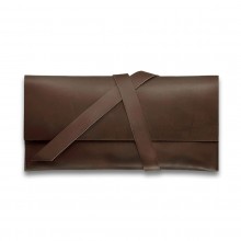 Premium cow leather handmade travel case EL-TK-1 Brown