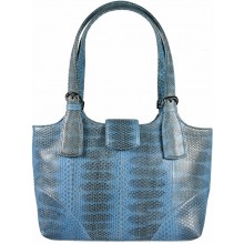 Genuine snake leather bag BSN170 N.Blue