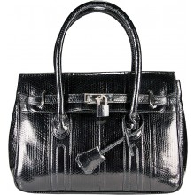 Genuine snake leather bag BSN295 Black