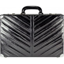 Genuine eel leather attache case EEL-ATC01 Black