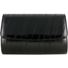 Genuine eel leather bag EEL-BEVE50 Black