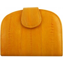 Genuine eel leather wallet EEL-HMP1 Orange