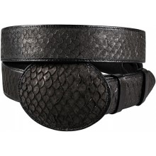 Genuine fish leather belt FBELT003 Black