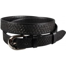 Genuine fish leather belt FBELT01-12 Black