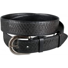 Genuine fish leather belt FBELT01-15 Black