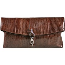 Genuine snake leather bag FSN35 Brown