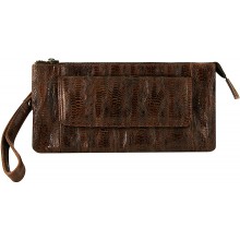 Genuine chicken / hen leather bag HBAG8822 Brown