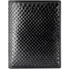 Genuine python leather wallet HKSN Black