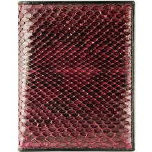Genuine python leather wallet HKSN Burgundy