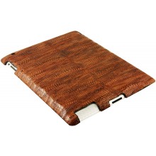Genuine chicken leather iPad 2 case IPAD2-HEN10 Reddish Brown