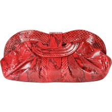Genuine python snake leather bag ISSNB099PT Red