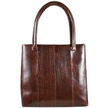Genuine snake leather bag NSN32 Brown