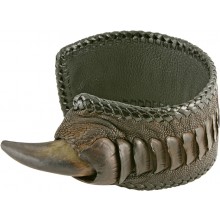 Genuine ostrich leather bracelet OSBRCL019 Brown