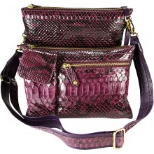 Genuine python snake leather bag PBG895PT-G Violet