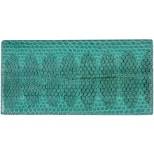 Genuine snake leather wallet PPSN011 N.Green
