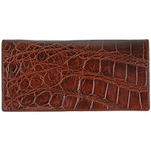 Genuine crocodile leather wallet PPSS011 Brown