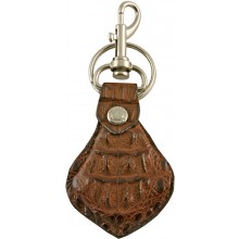 Genuine alligator leather key chain SC01 Brown