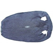 Genuine stingray skin STSKIN-R Black. Round shape, not sanded