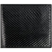Genuine python leather wallet SNW03C Black