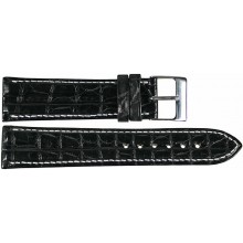 Genuine crocodile leather watch band SPHT-S01 Black