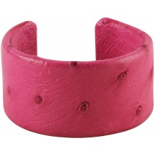 Genuine ostrich leather bracelet OSBRAS01-30 Pink