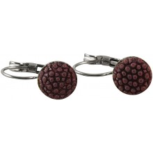 Genuine stingray leather earrings STER03 Violet