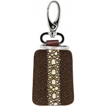 Genuine stingray leather key chain STKH25RS Brown