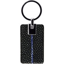 Genuine stingray leather key chain STKH29SA Black / Navy Blue