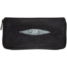 Genuine stingray leather wallet STL001 Black