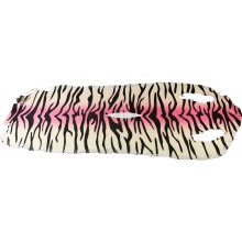 Genuine stingray skin STSKIN3-L Beige / Pink Zebra