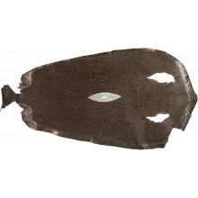 Genuine stingray skin STSKIN-R Brown D021. Round shape, not sanded