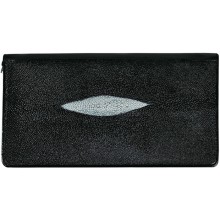 Genuine stingray leather wallet STTRW002 Black