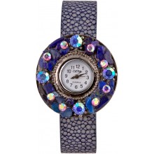Fashion watch & stingray leather watch band STWAB1813-3 Violet