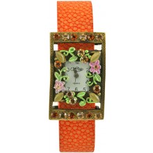 Fashion watch & stingray leather watch band STWAB1975-3 Orange