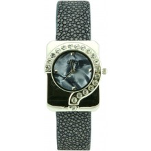 Fashion watch & stingray leather watch band STWACT21 Grey / Blue