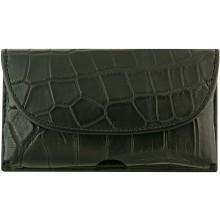Genuine crocodile leather phone / glasses case TPSAM30 Black
