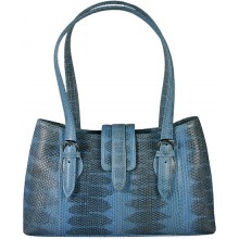 Genuine snake leather bag TSN59 Blue