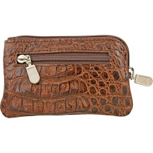 Genuine alligator leather card holder UCMC29 Brown