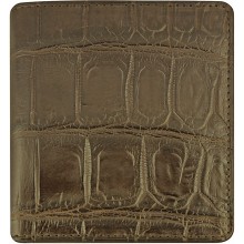 Genuine crocodile leather wallet WN02005 Oak